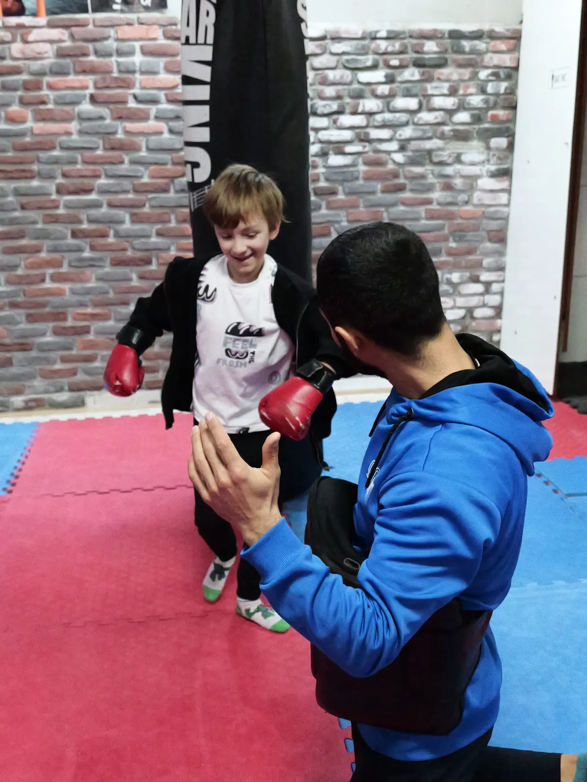 Young student training with Coach Ali in Alanya